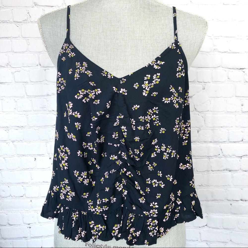 ABOUND Navy and Pink Floral Loose Flowy Cami